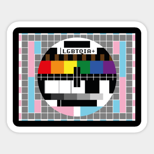LGBTQIA Test Card Sticker